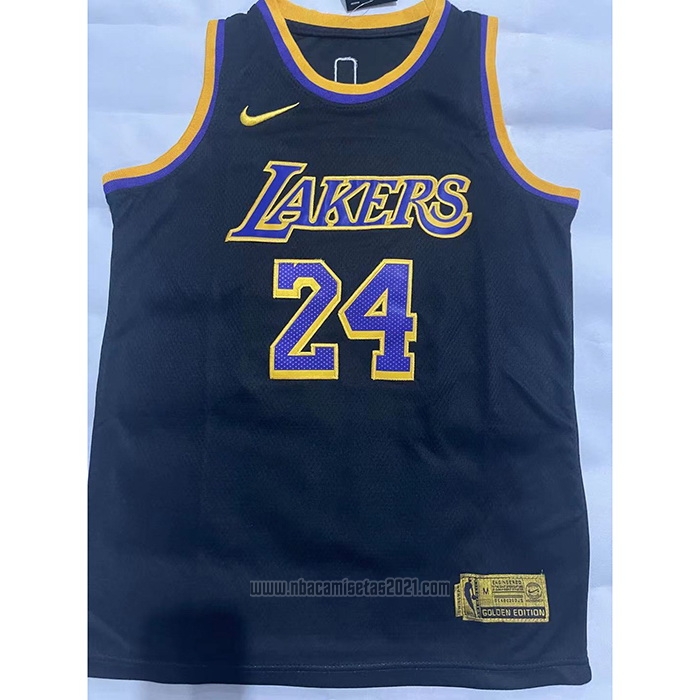 Camiseta Nino Los Angeles Lakers Kobe Bryant #24 Earned 2021-22 Negro